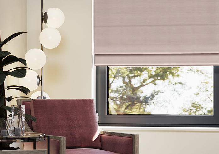 Shima Faux Silk, Rose - Roman Blind - Image 5